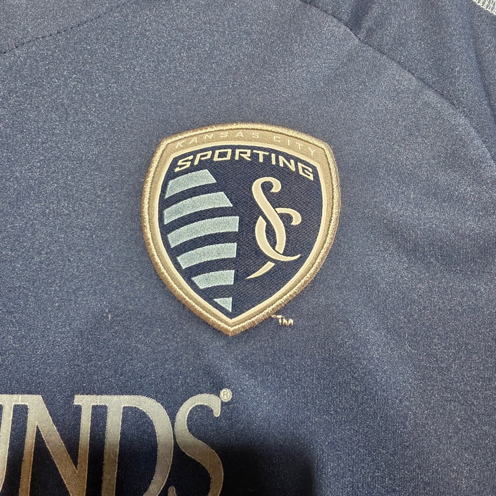 Adidas Sporting Kansas City MLS Ivy Funds ClimaCool Soccer Jersey Mens Small - Picture 8 of 13